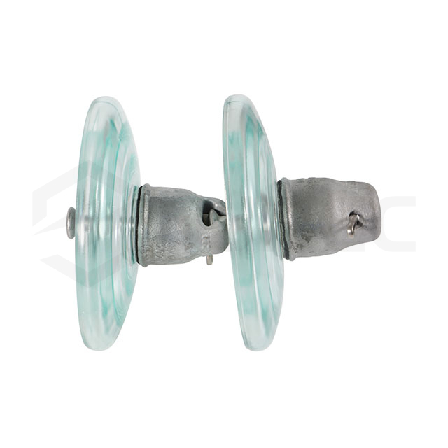  U240 High Voltage Cap and Pin Type Anti-Fog Glass Insulator Isolator Toughened Double Shed Glass Electric Insulator