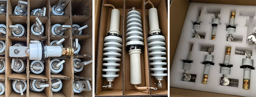 Secure export packaging for porcelain transformer bushings